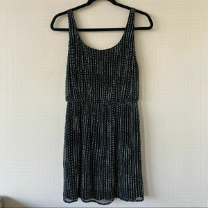 ALICE & Olivia -Micro Beaded Silk Cowl Back Dress